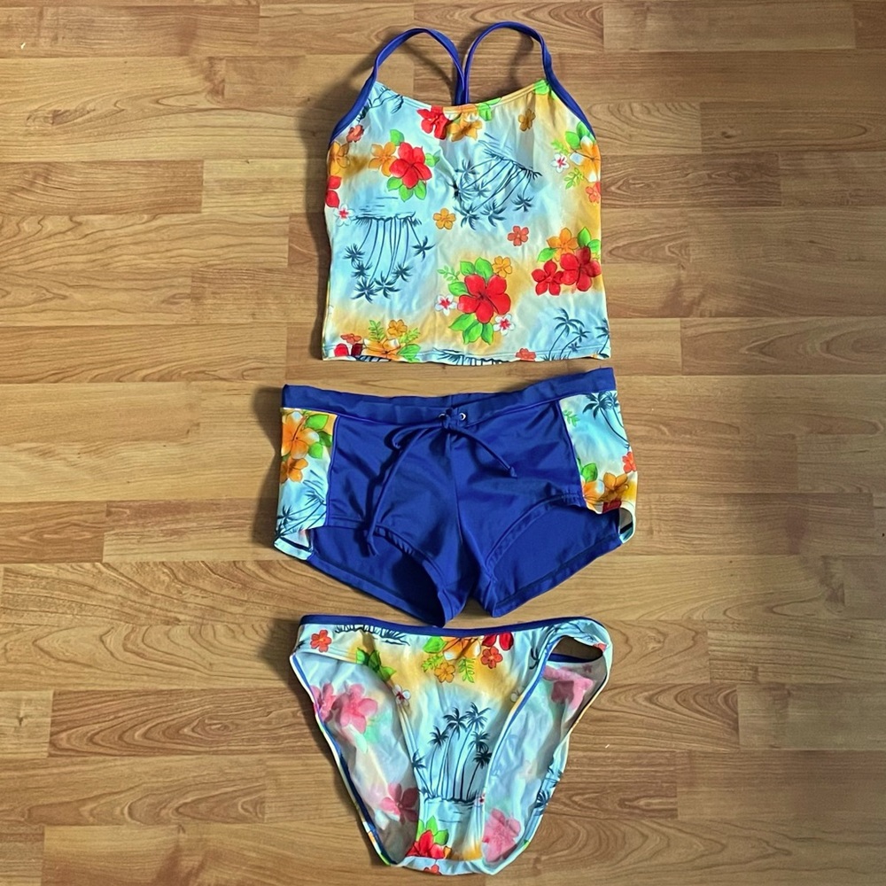 3 Piece Tankini Swimsuit by Malibu Dream Girl